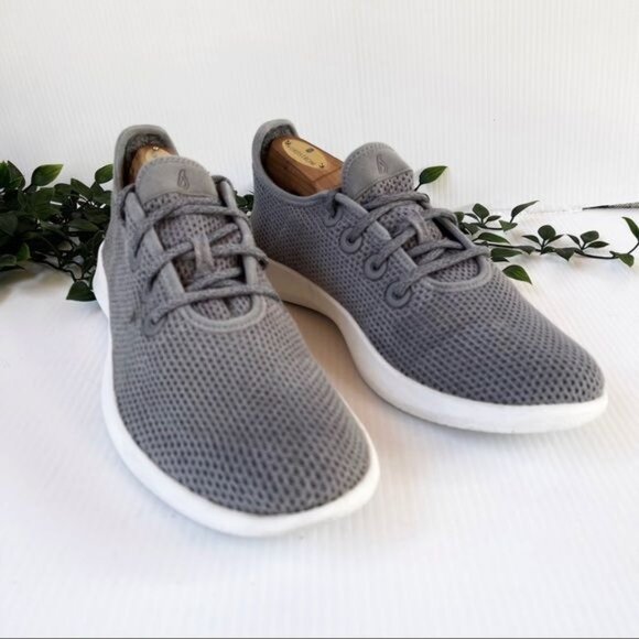 Allbirds Tree Runners Sneakers Tenis RunningShoes Mist gray White Sole 10 - Picture 1 of 8
